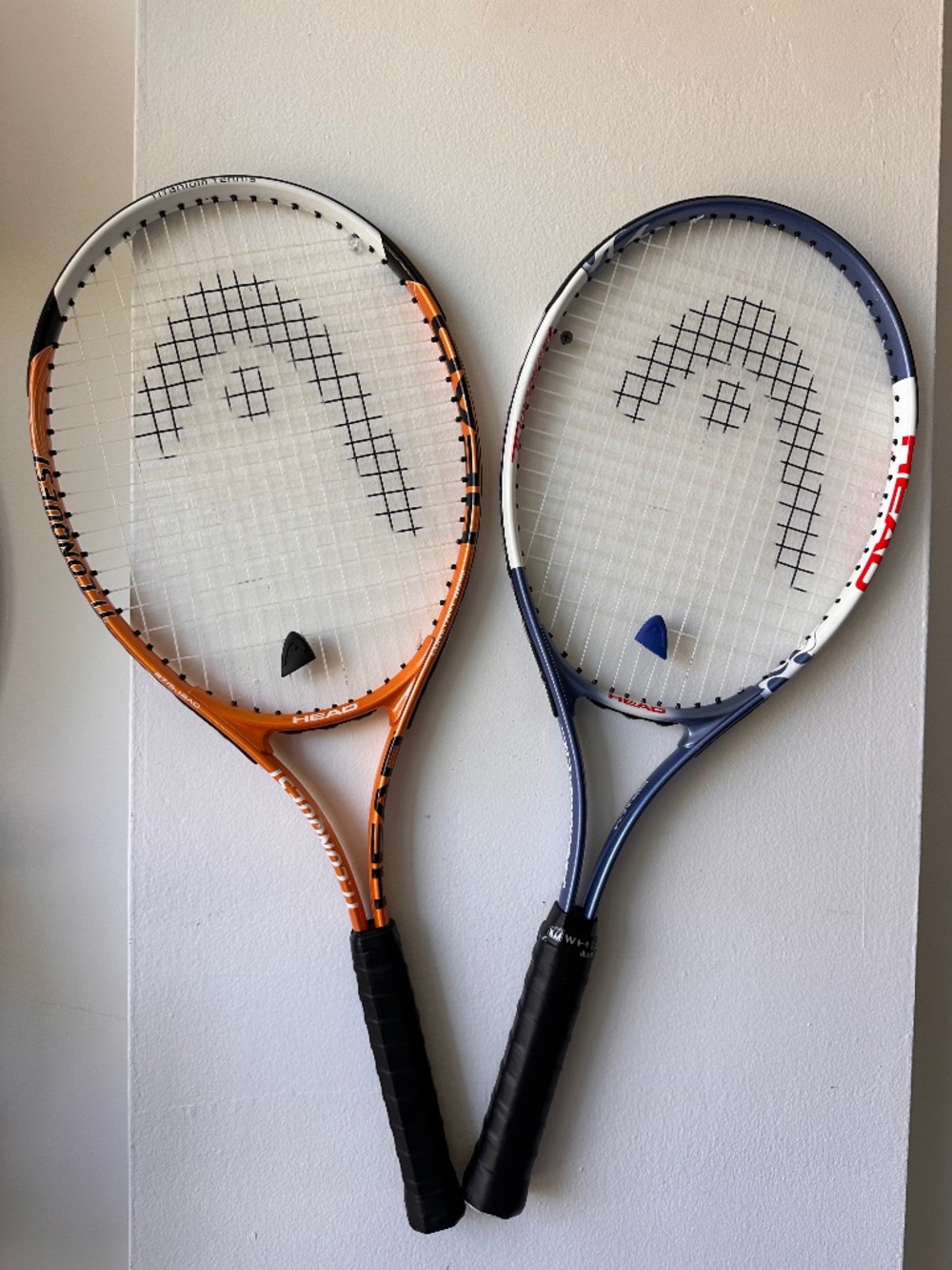 Pair of HEAD i.Conquest Titanium Tennis Racquets Grip 2 & Grip 4